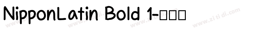 NipponLatin Bold 1字体转换